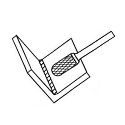 Fræsestift HM Ø8x18 mm form C (Single cut) med Ø6 mm skaft
